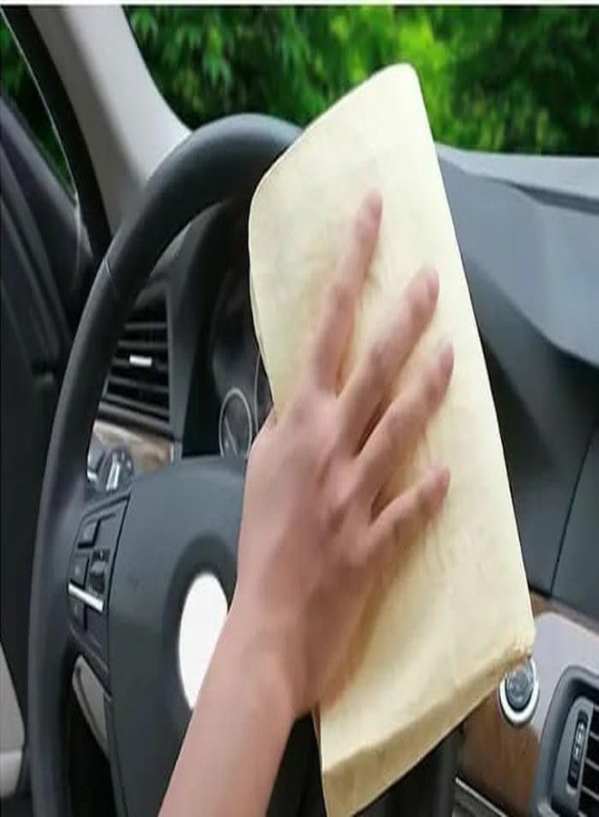 Hocimit Designer Magic Towel Reusable Absorbent Water for Kitchen Cleaning Car Cleaning, Unique Living Magic Towel, Super Absorbent, Chamois Leather Wipes Set of (2, Big Size) - Image 2